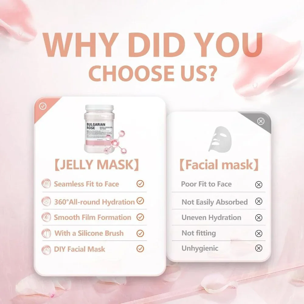 Bulgarian Rose Petal Jelly Mask 23 ounce jar NEW